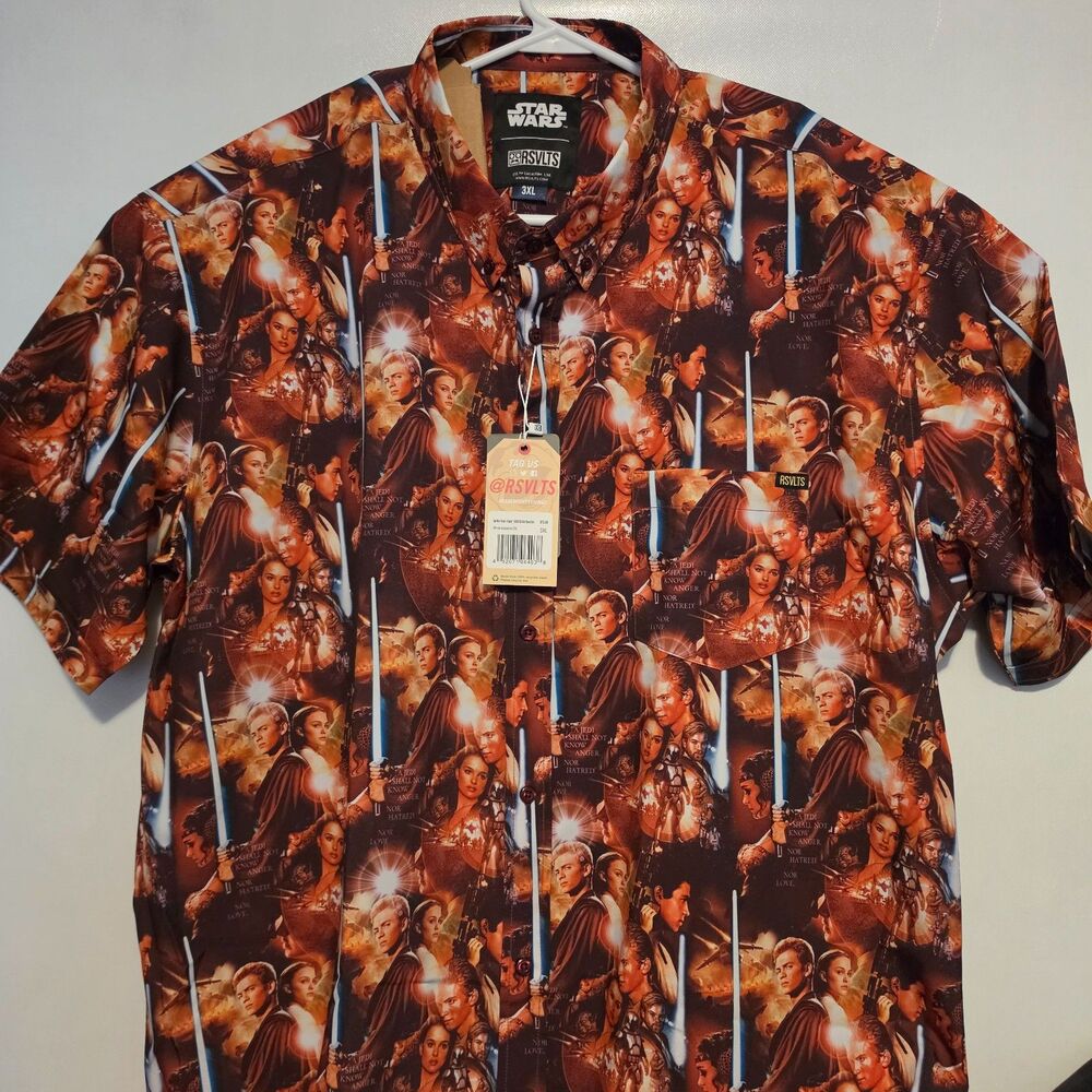 RSVLTS 3XL Mens Star Wars “Anakin and Padmé” Disney Store Exclusive NWT